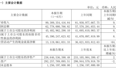 日均赚2.5亿元！贵州茅台上半年营收净利公布