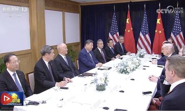 习近平同美国总统特朗普在釜山举行会晤