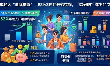 82%开始存钱、爱情关注度下降11%：Z世代的“清醒消费学”
