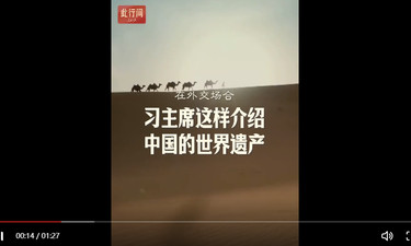 此行间·在外交场合，习主席这样介绍中国的世界遗产