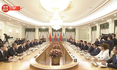 独家视频丨习近平同哈萨克斯坦总统托卡耶夫举行会谈