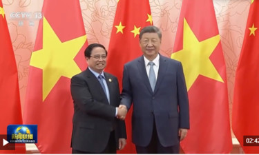 习近平会见越南总理范明政