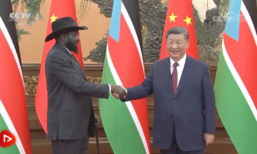 习近平会见南苏丹总统基尔
