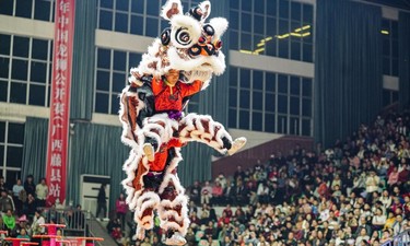 2023年中国龙狮公开赛激战广西， 藤县龙狮队“笑傲江湖”