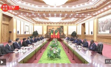 独家视频丨习近平：将双边关系定位提升为中刚高水平命运共同体