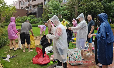 广西住建系统与物业群众同心筑牢防汛安全线