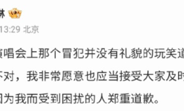 杨丞琳为郑州演唱会“河南人爱骗人”言论道歉！