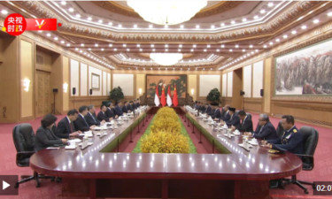 独家视频丨习近平同印尼总统会谈：你正式就职后首先对中国进行国事访问 实现了我们的“北京之约”