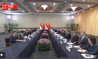 视频丨习近平会见新加坡总理：继续在现代化道路上携手前行 开启高质量合作新篇章