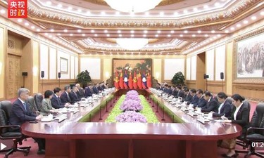 独家视频丨习近平：中方始终将老挝视作周边外交重要方向