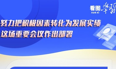 看图学习丨努力把积极因素转化为发展实绩 这场重要会议作出部署