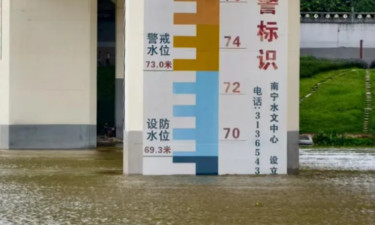 注意！已拉警戒线，邕江将现70.3米左右洪峰水位