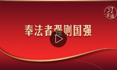 【良法善治】习言道｜奉法者强则国强