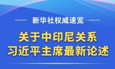 新华社权威速览 | 关于中印尼关系，习近平主席最新论述