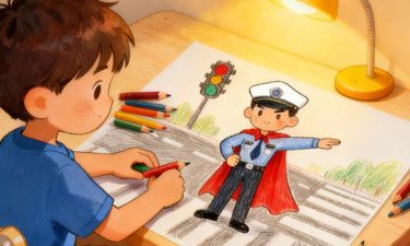 我的爸爸是“超人”交警