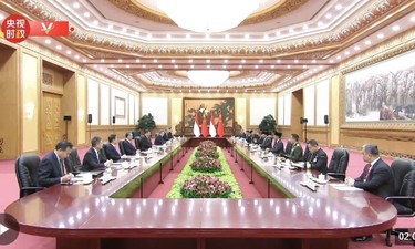 视频丨习近平：中印尼友好之轮始终破浪向前