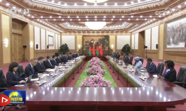 习近平会见马拉维总统查克维拉